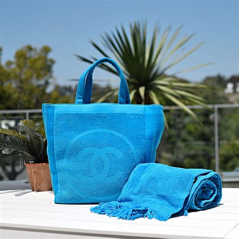 chanel beach bag towel|chanel terry cloth beach bag.